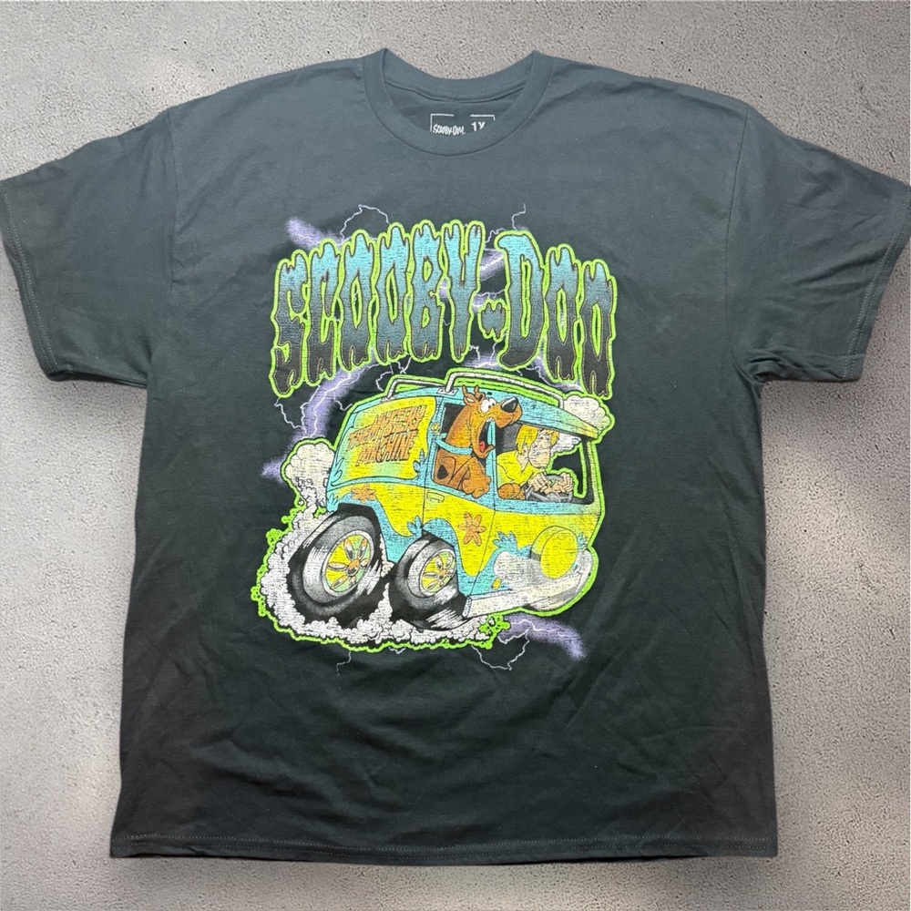 Scooby Doo Mystery Van Graphic Tee Mens 1X 90s Cartoon Shirt